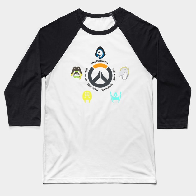 Overwatch Supports Baseball T-Shirt by Vui